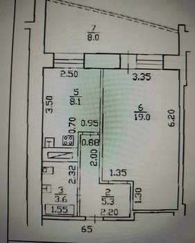 1-к квартира, вторичка, 42м2, 11/14 этаж