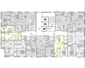 3-к квартира, строящийся дом, 81м2, 24/24 этаж