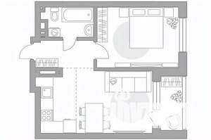 2-к квартира, вторичка, 48м2, 7/23 этаж