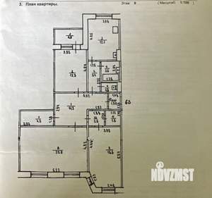3-к квартира, вторичка, 101м2, 9/9 этаж