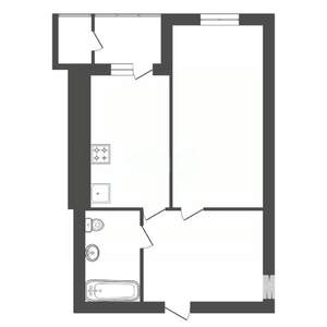 1-к квартира, вторичка, 46м2, 14/30 этаж