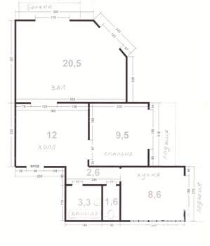 2-к квартира, вторичка, 62м2, 6/15 этаж