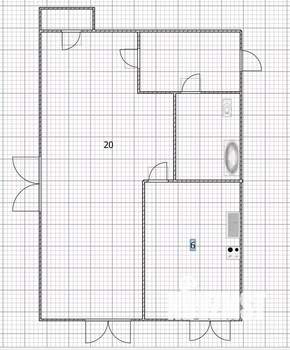 1-к квартира, вторичка, 32м2, 1/5 этаж