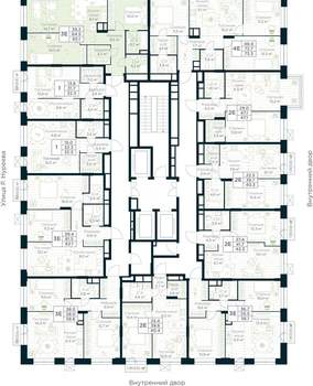 2-к квартира, вторичка, 65м2, 17/30 этаж