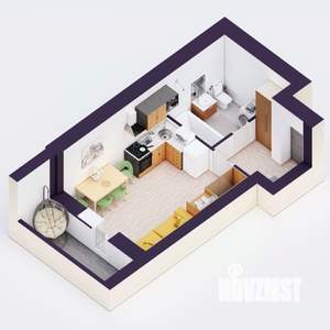 Студия квартира, вторичка, 28м2, 17/20 этаж