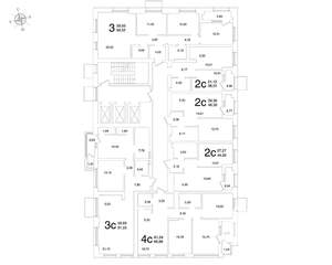 3-к квартира, вторичка, 89м2, 2/25 этаж