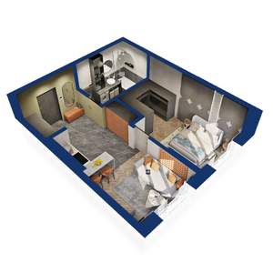 1-к квартира, вторичка, 43м2, 6/25 этаж