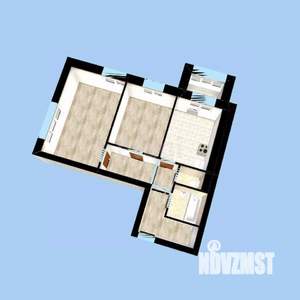 2-к квартира, вторичка, 55м2, 4/25 этаж