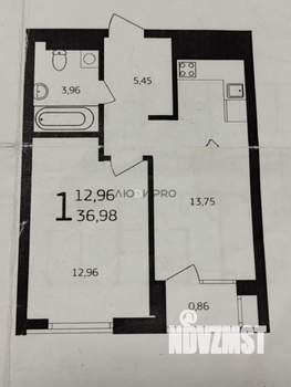 1-к квартира, вторичка, 37м2, 20/25 этаж