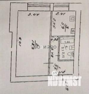 1-к квартира, вторичка, 33м2, 7/9 этаж