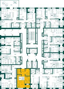 Студия квартира, вторичка, 30м2, 2/29 этаж