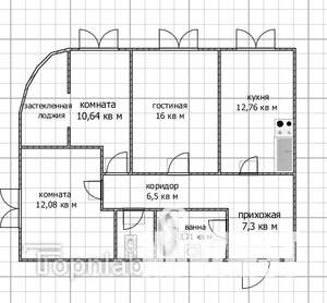 3-к квартира, вторичка, 69м2, 6/25 этаж