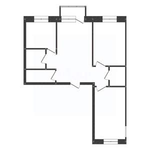 3-к квартира, вторичка, 59м2, 3/3 этаж