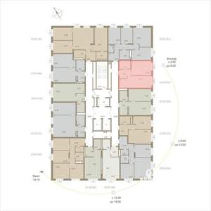 1-к квартира, вторичка, 41м2, 14/20 этаж