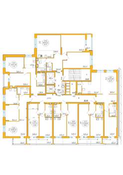 2-к квартира, строящийся дом, 64м2, 5/16 этаж