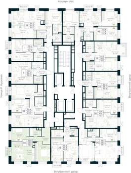 2-к квартира, строящийся дом, 59м2, 14/30 этаж