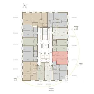 1-к квартира, вторичка, 37м2, 9/20 этаж