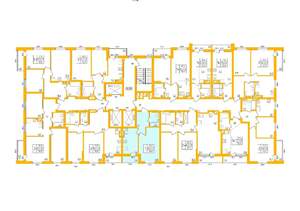 1-к квартира, строящийся дом, 36м2, 26/27 этаж