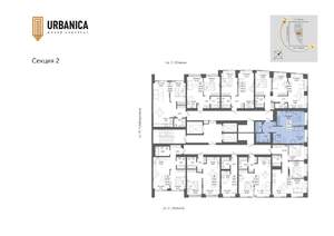 2-к квартира, вторичка, 50м2, 13/32 этаж
