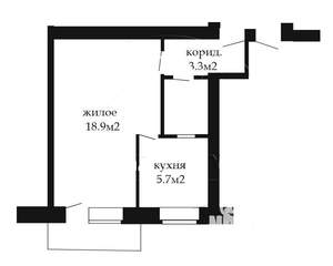 1-к квартира, вторичка, 31м2, 5/5 этаж