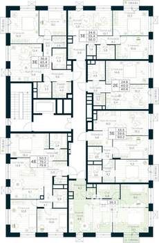 2-к квартира, вторичка, 56м2, 9/10 этаж