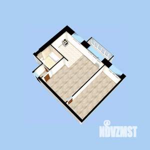 2-к квартира, вторичка, 43м2, 4/5 этаж