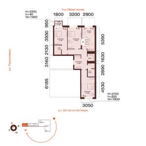 3-к квартира, вторичка, 86м2, 9/11 этаж