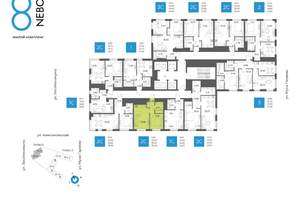 2-к квартира, вторичка, 35м2, 23/24 этаж