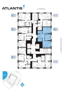 2-к квартира, вторичка, 59м2, 14/32 этаж