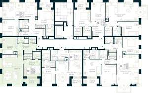 2-к квартира, строящийся дом, 69м2, 6/10 этаж