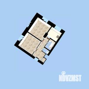 2-к квартира, вторичка, 47м2, 2/3 этаж