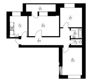 3-к квартира, вторичка, 63м2, 7/10 этаж