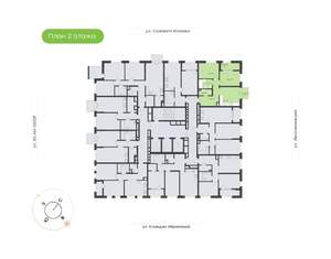 2-к квартира, вторичка, 56м2, 2/24 этаж