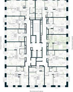 1-к квартира, вторичка, 40м2, 6/30 этаж