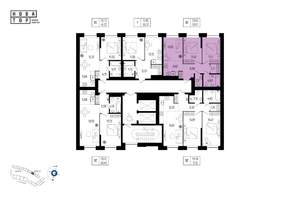 3-к квартира, вторичка, 57м2, 6/13 этаж