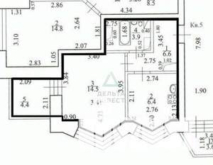 1-к квартира, вторичка, 37м2, 2/25 этаж