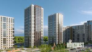 2-к квартира, строящийся дом, 53м2, 9/25 этаж