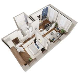 2-к квартира, вторичка, 54м2, 3/5 этаж