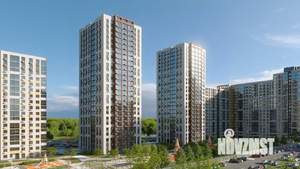 1-к квартира, строящийся дом, 35м2, 13/25 этаж