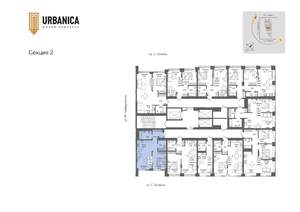 2-к квартира, вторичка, 53м2, 20/32 этаж