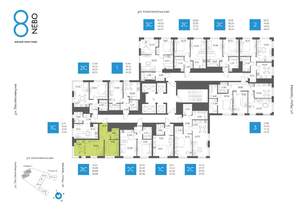 2-к квартира, вторичка, 39м2, 24/32 этаж