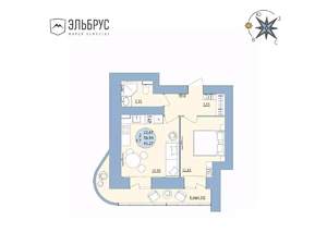 2-к квартира, вторичка, 41м2, 9/20 этаж