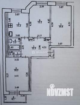 3-к квартира, вторичка, 82м2, 5/14 этаж