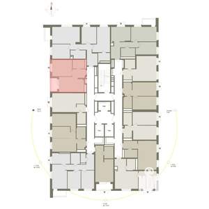 1-к квартира, вторичка, 41м2, 25/25 этаж