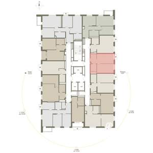 1-к квартира, вторичка, 39м2, 19/25 этаж