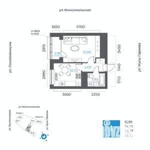 1-к квартира, вторичка, 36м2, 3/20 этаж
