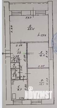 3-к квартира, вторичка, 73м2, 1/9 этаж