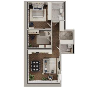 2-к квартира, вторичка, 74м2, 8/23 этаж