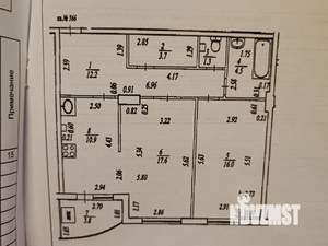 2-к квартира, вторичка, 68м2, 11/12 этаж