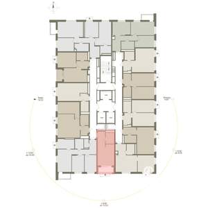 1-к квартира, вторичка, 30м2, 18/25 этаж
